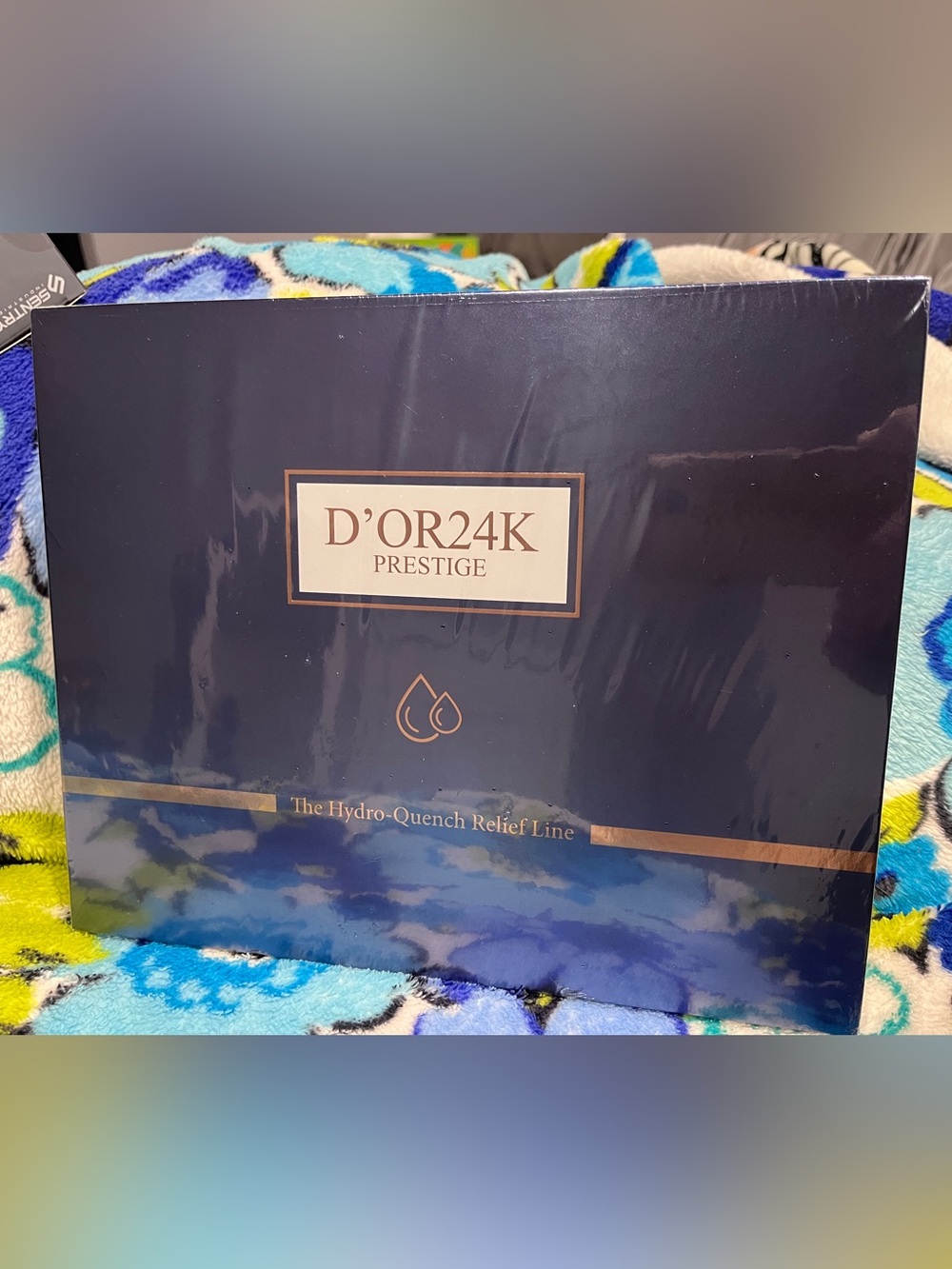 D'OR24K Prestige Hydro-Quench Relief Set - Navy & Gold -NEW & Sealed
